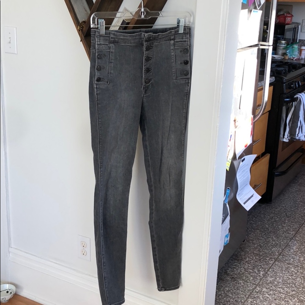 J Brand Natasha Sky High Grey Jeans